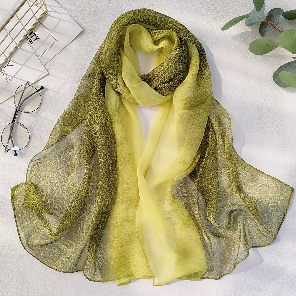 Foulard en mousseline de soie Georgette pour femmes