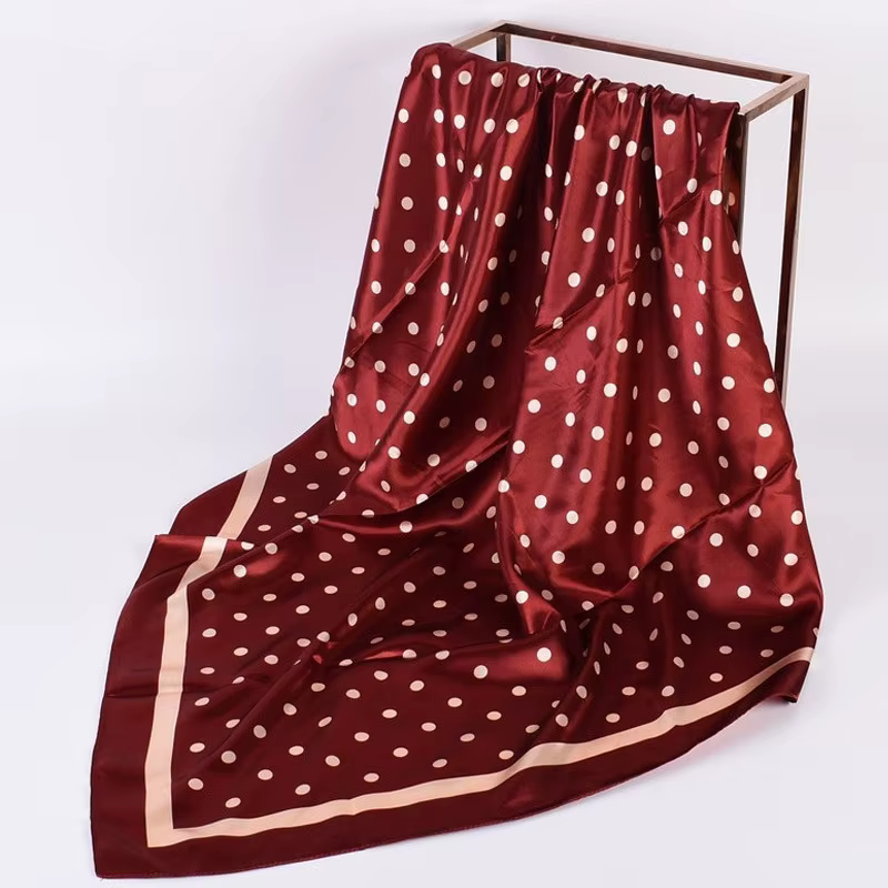 Foulard de tête femmes marque de luxe 90 × 90 cm