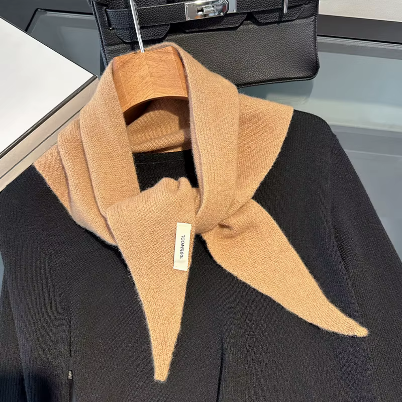 Écharpe tricotée 100% laine pour femme