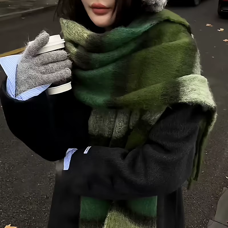 Écharpe en Mohair épaisse pour femmes