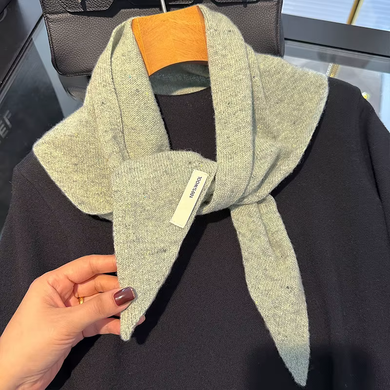 Écharpe Triangle britannique Niche laine triangulaire cachemire foulards pour femmes foulard chaud hiver mode dame
