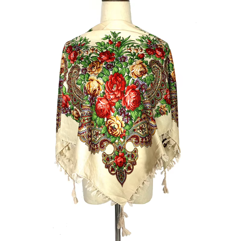 Foulard carré de Style russe