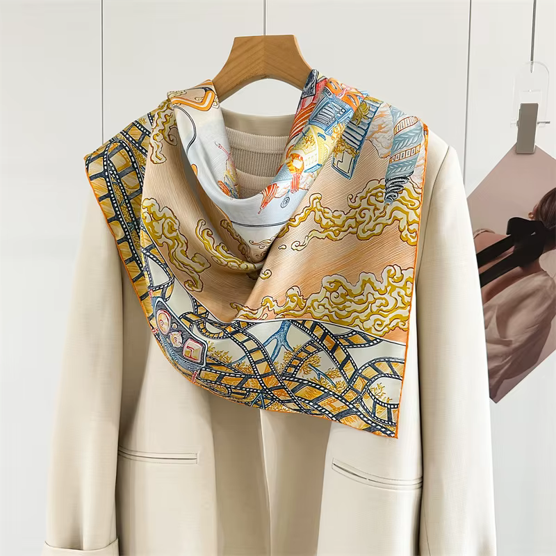 Foulard en soie twill 88 cm carré