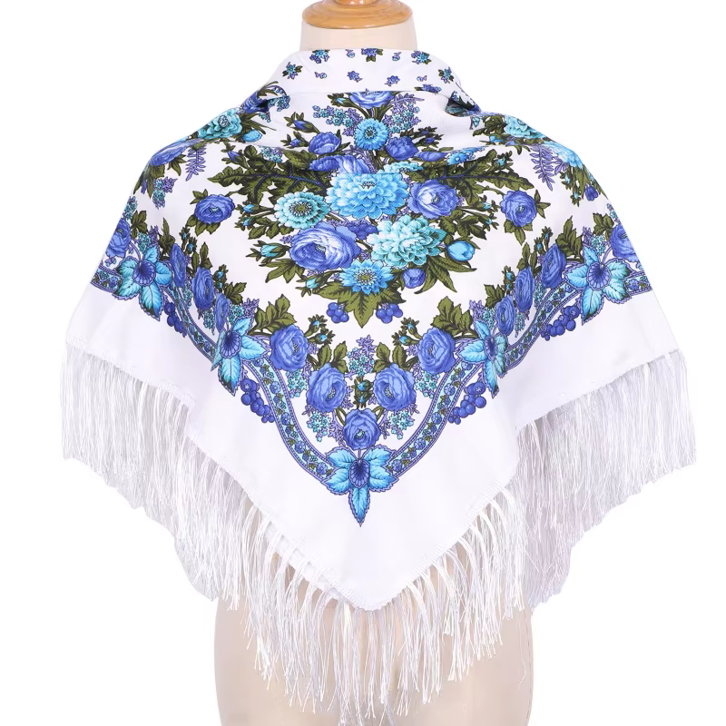 Style ethnique châle carré écharpe pour femme luxe Hijabs impression Cape couverture enveloppes