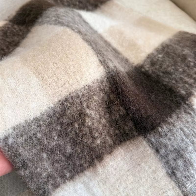 Mode de luxe épaissir écharpe hommes femmes hiver solide gland