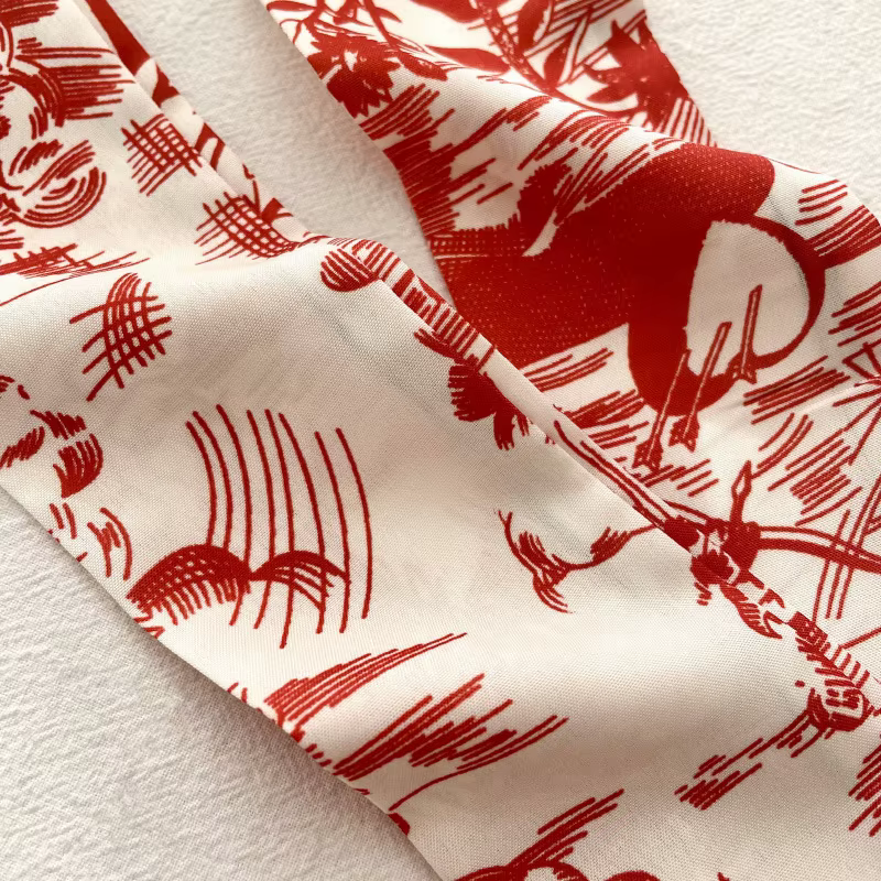 Écharpe longue et fine à motifs alphabétiques pour femme