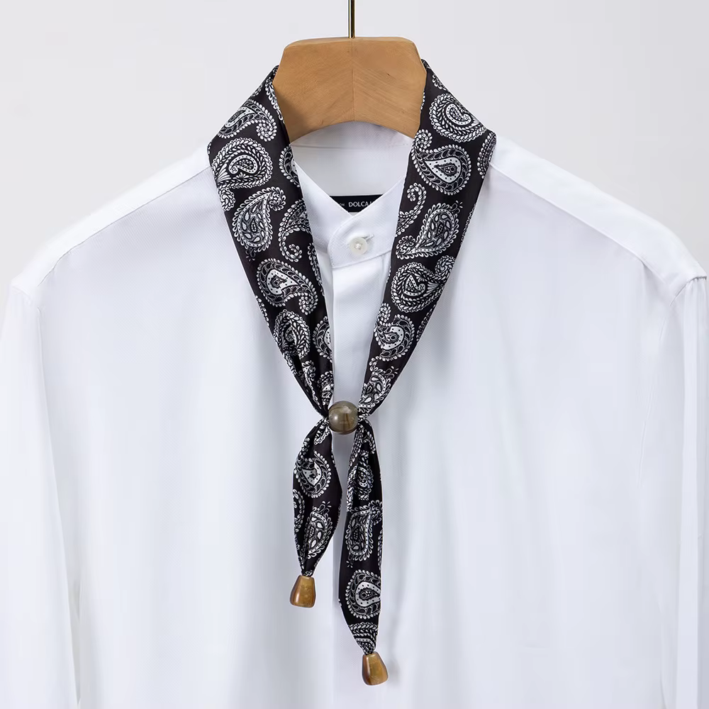 Écharpe étroite de style ethnique vintage pour femmes : légère