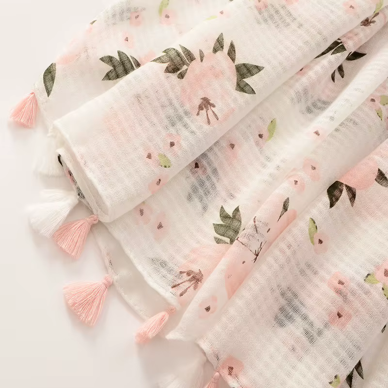 Écharpe en coton de marque de luxe pour femme