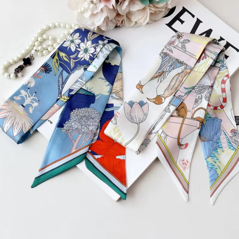 Foulard en soie twill 100% de luxe pour femme
