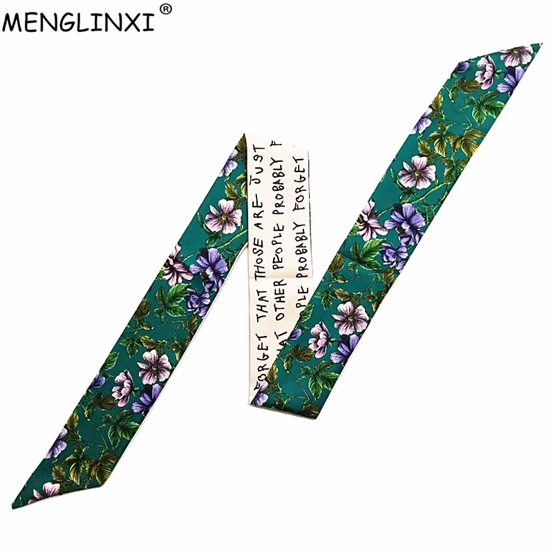 Écharpe de Sac à Imprimé Floral pour Femme