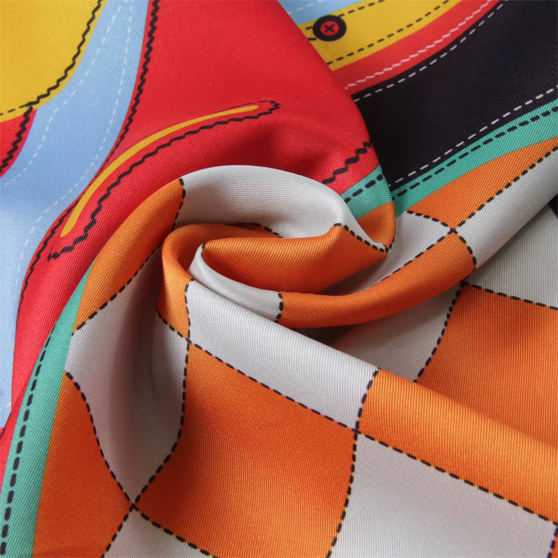 Injplanchers f-Foulards Carrés Imprimés de Selle pour Femme