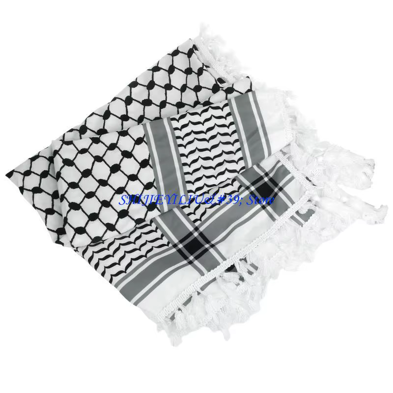 E21F – foulard religieux à Jacquard arabe pour adulte