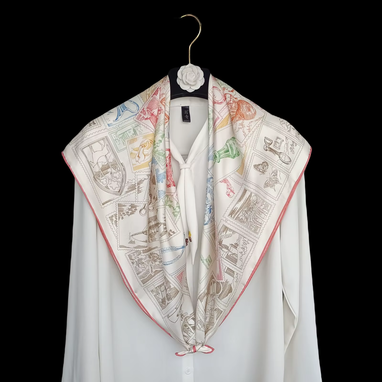 Foulard en soie de luxe 90CM