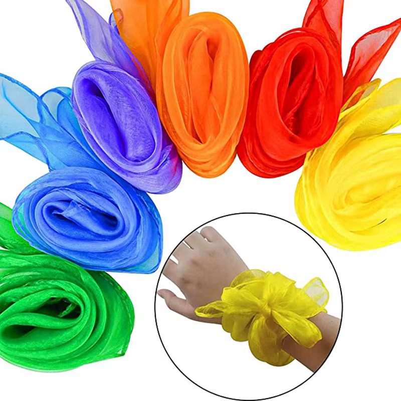 Foulard d'été transparent en mousseline de soie pour femme, châles, bandanas