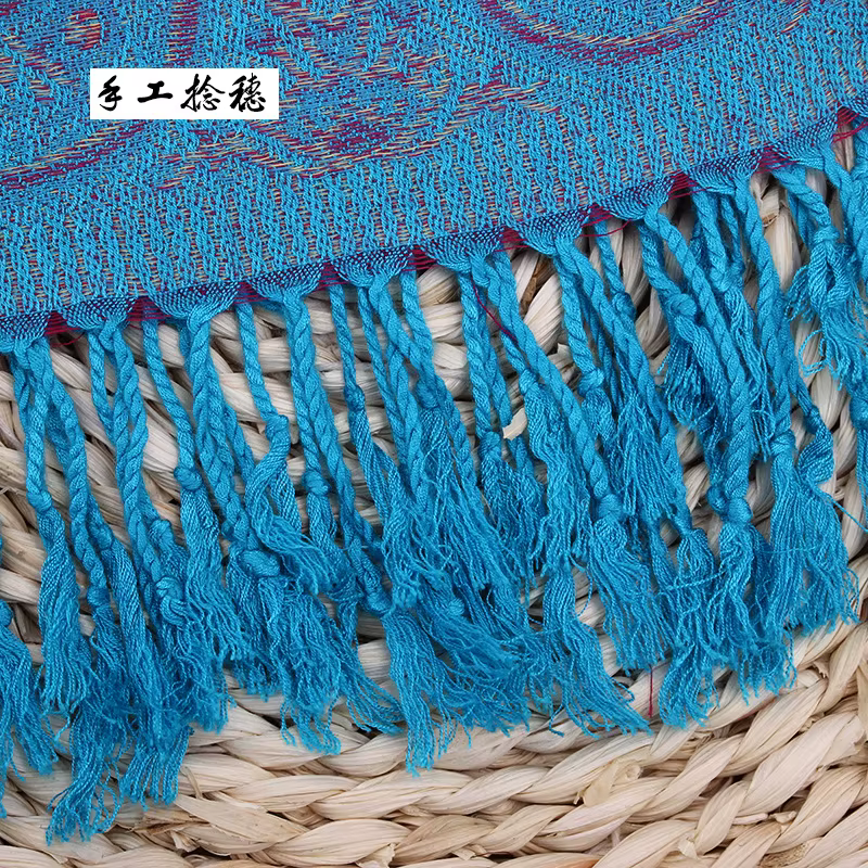 Paisley Jacquard femmes écharpe Bohe Style imprimé fleuri Pashmina ethnique frangé voyage foulards chaud hiver soyeux Long châle