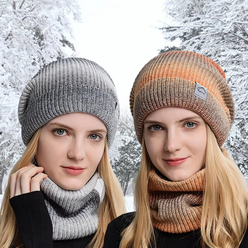 Ensemble chapeau et écharpe de cou pour femmes