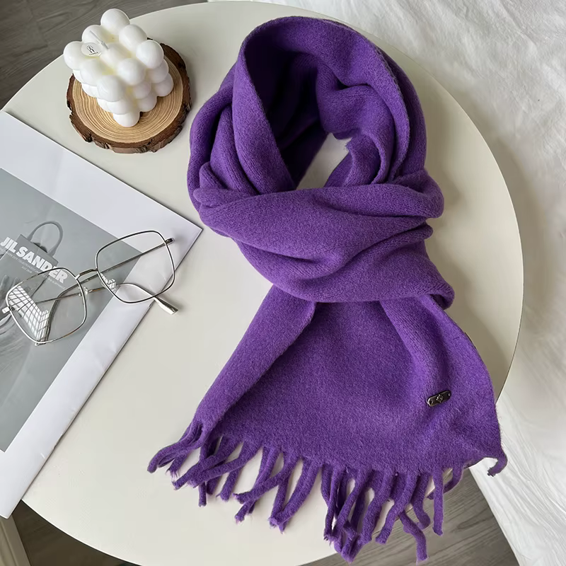 Femmes nouvelle écharpe automne hiver couleur Pure
