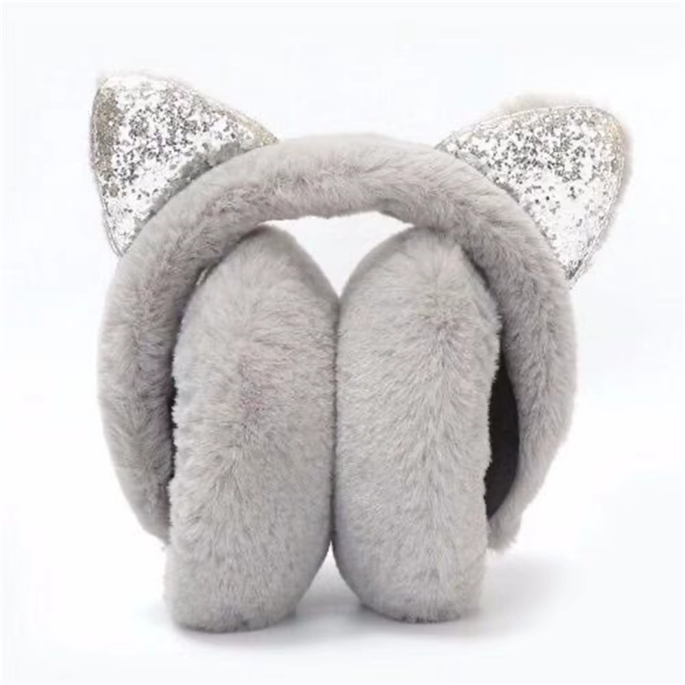 Cache-oreilles chat mignon pour femmes filles enfants hiver chaud fausse fourrure de lapin doux cachemire