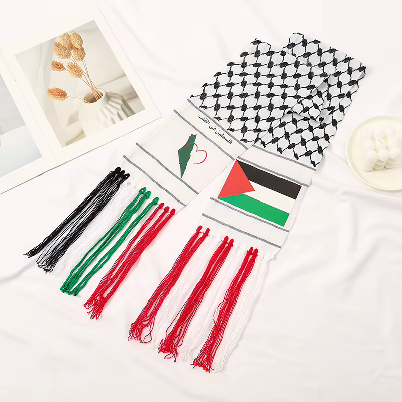 Écharpe imprimée de la fête nationale de la Palestine