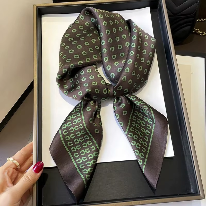 Foulard carré 70 cm en soie 100% naturelle pour hommes et femmes