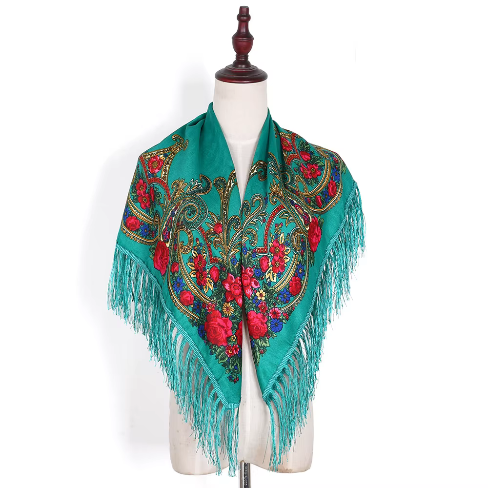 Foulard carré russe pour femmes