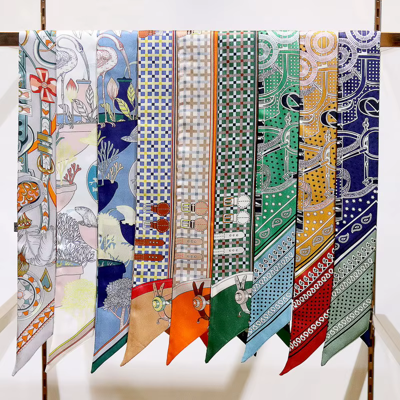 Foulard en soie twill 100% de luxe pour femme