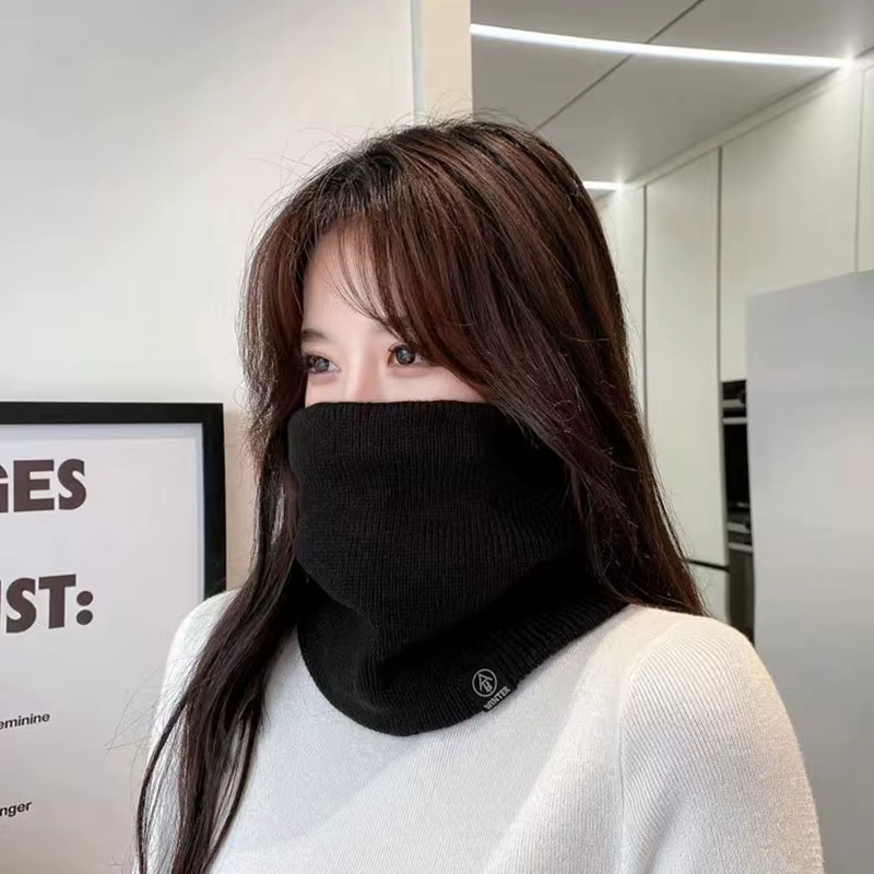 Écharpe Snood unisexe en cachemire solide pour hommes et femmes