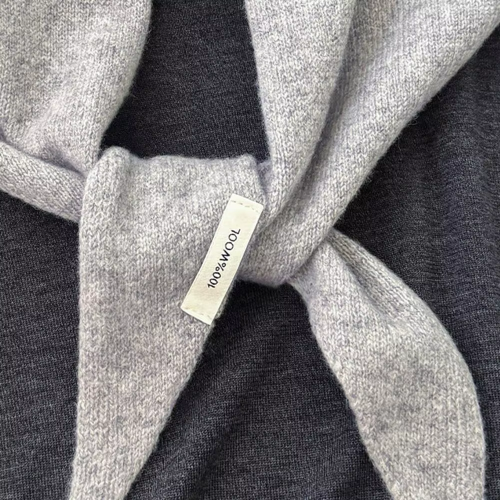 Écharpe tricotée 100% laine pour femme