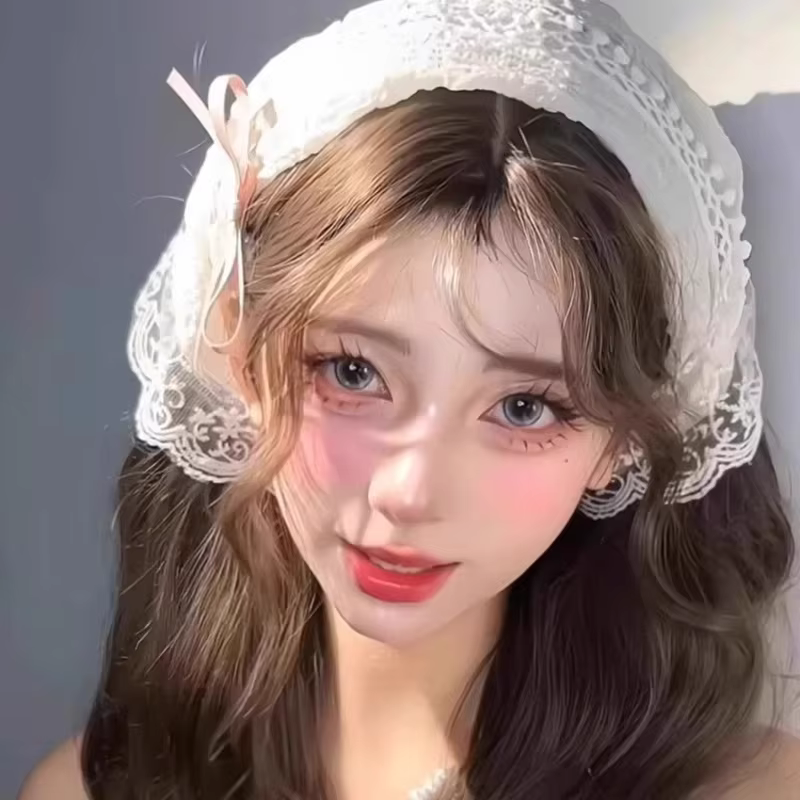 Écharpe à fleurs en dentelle douce blanche