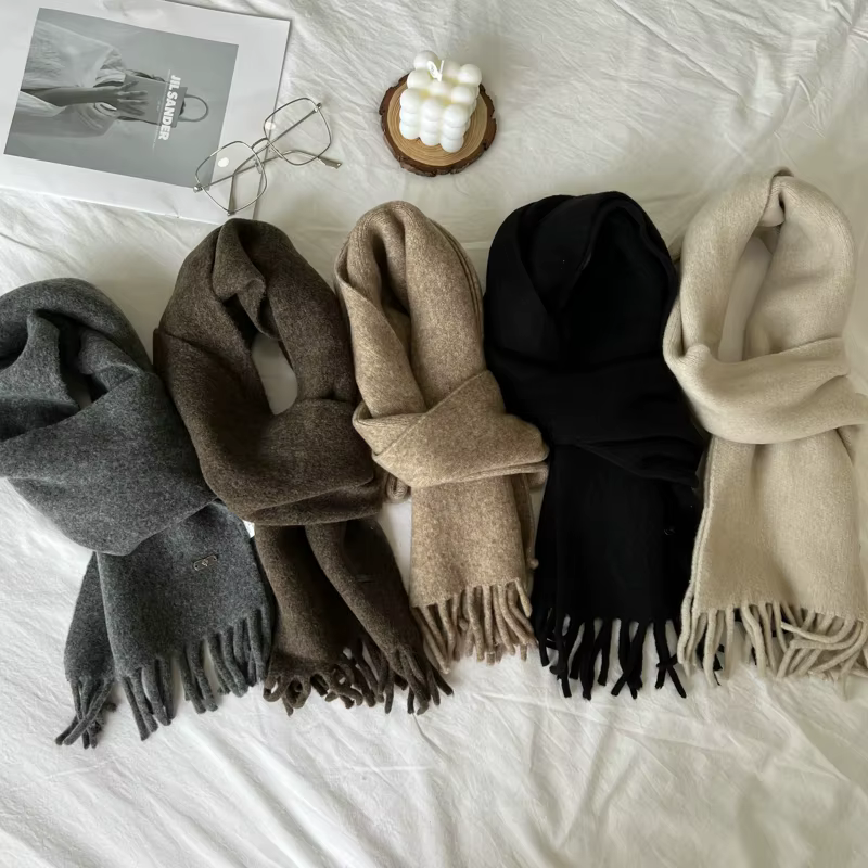Femmes nouvelle écharpe automne hiver couleur Pure