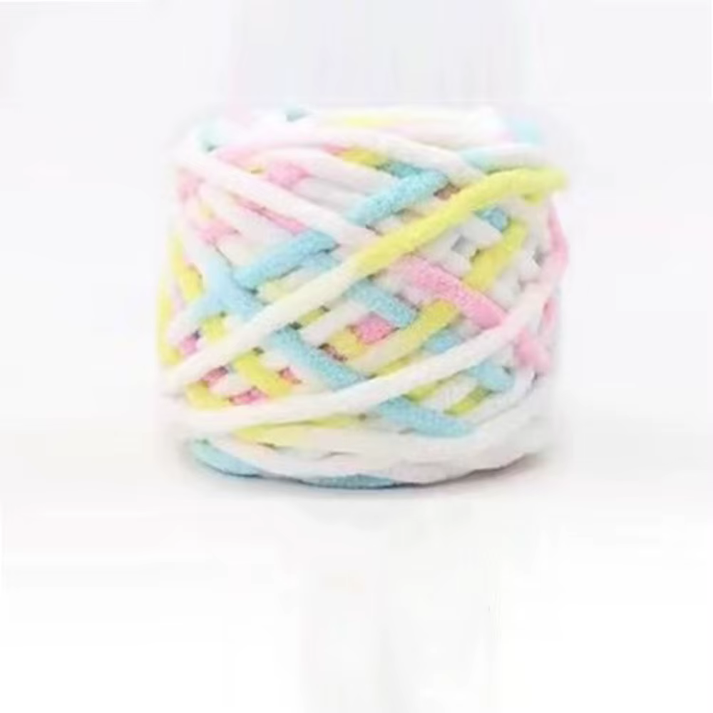 Fil à tricoter épais couleur arc-en-ciel, 1 boule, 7mm, fil à Crochet tricoté à la main pour pull d'hiver, chapeau, gants, projet d'artisanat chaud d'hiver
