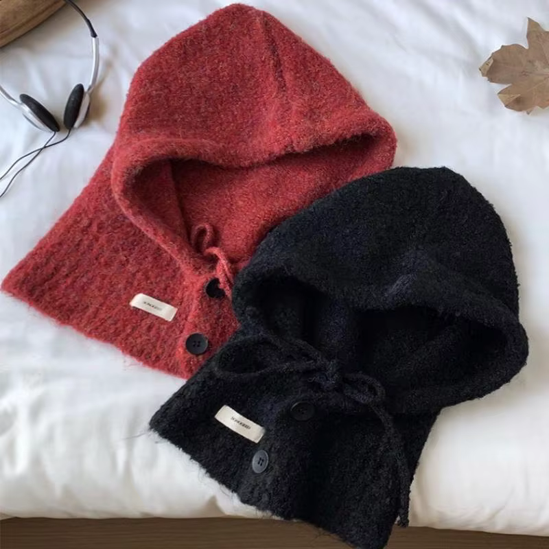Ensemble écharpe chapeau tricoté à la mode pour femmes