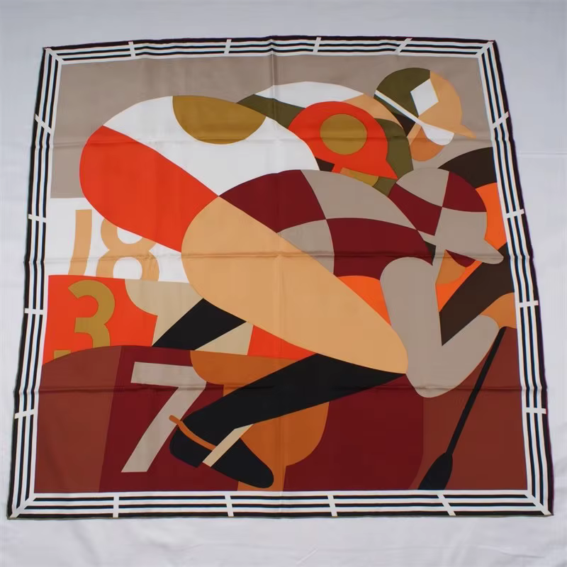 Grand Foulard Carré 100% Naturel pour Hijab, Châle, 35x35 Pouces