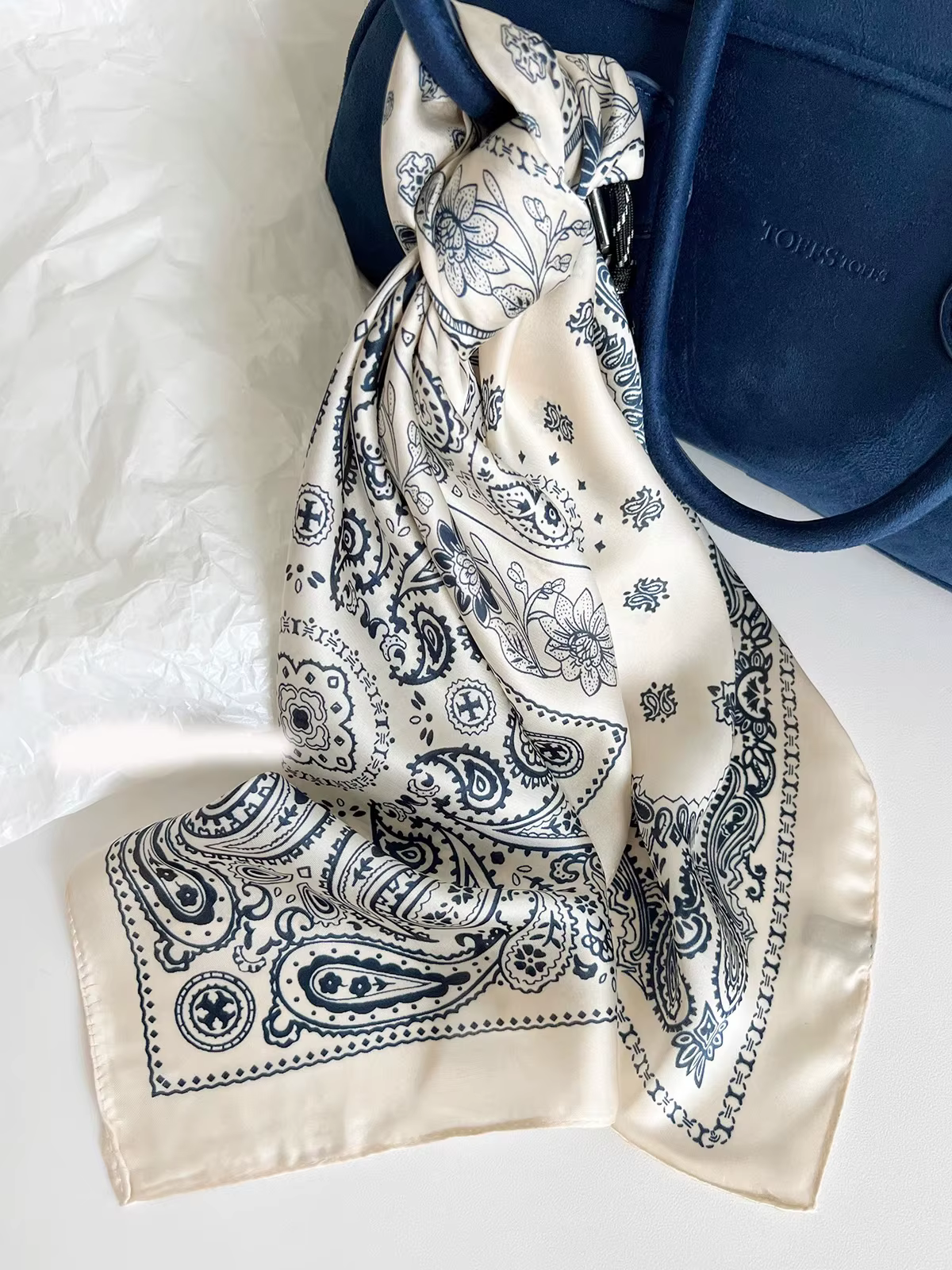 Paisley – foulard carré Vintage de printemps