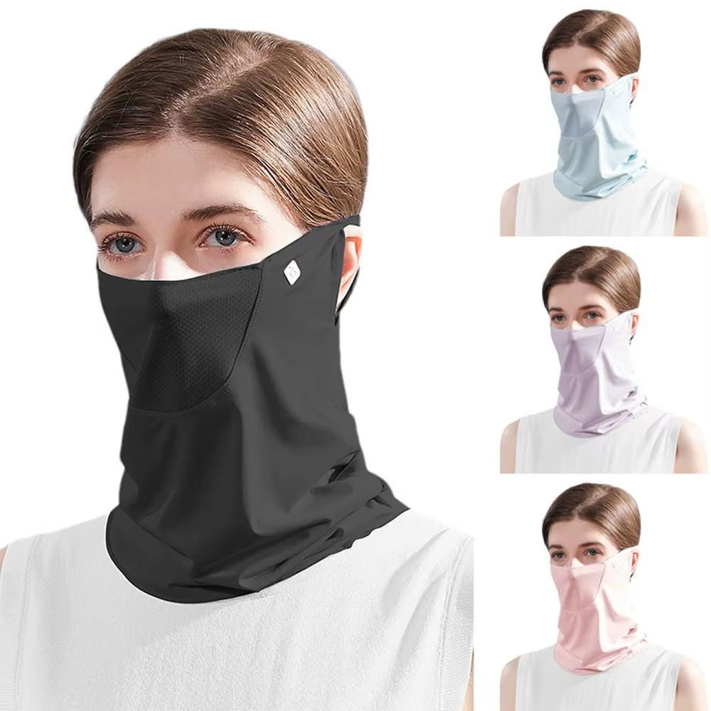 Cagoule multifonction en soie glacée