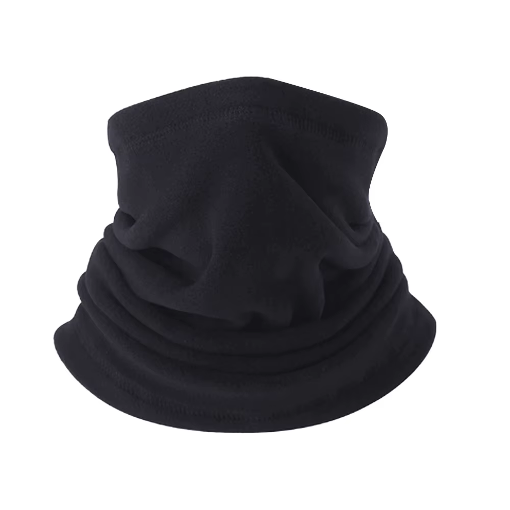 Écharpe de cou d'hiver pour hommes en polyester et élasthanne, résistante au froid, tricotée, solide, pour activités extérieures et sports d'hiver