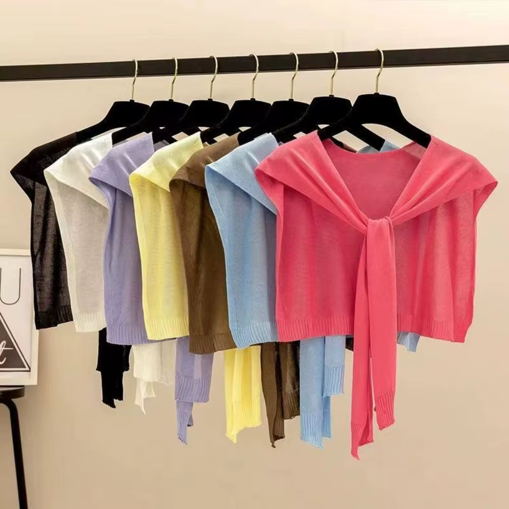 Châle fin en tricot de style coréen