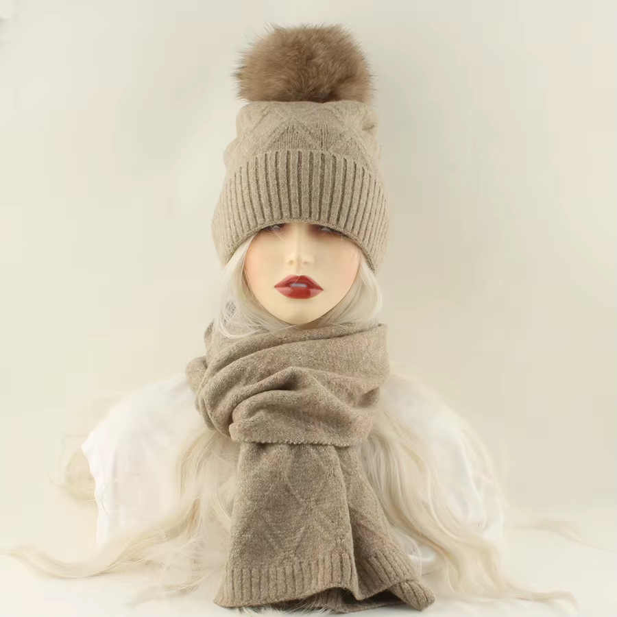 Ensemble chapeau et écharpe pour femmes
