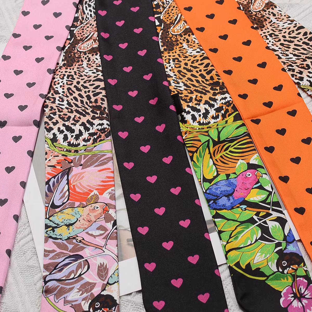 Injplanchers f-Foulard léopard pour femme