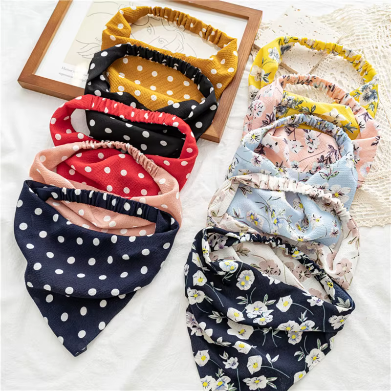 Bandeau élastique imprimé bohème pour femmes