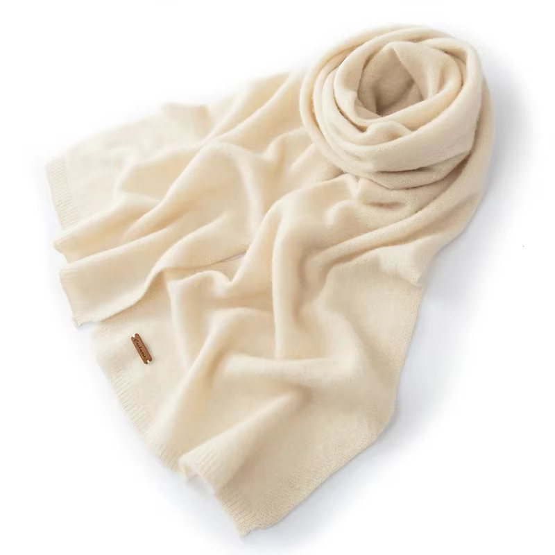 Femmes 100% pur cachemire écharpe hiver chaud doux confortable tricot longue enveloppement mode décontracté cou plus