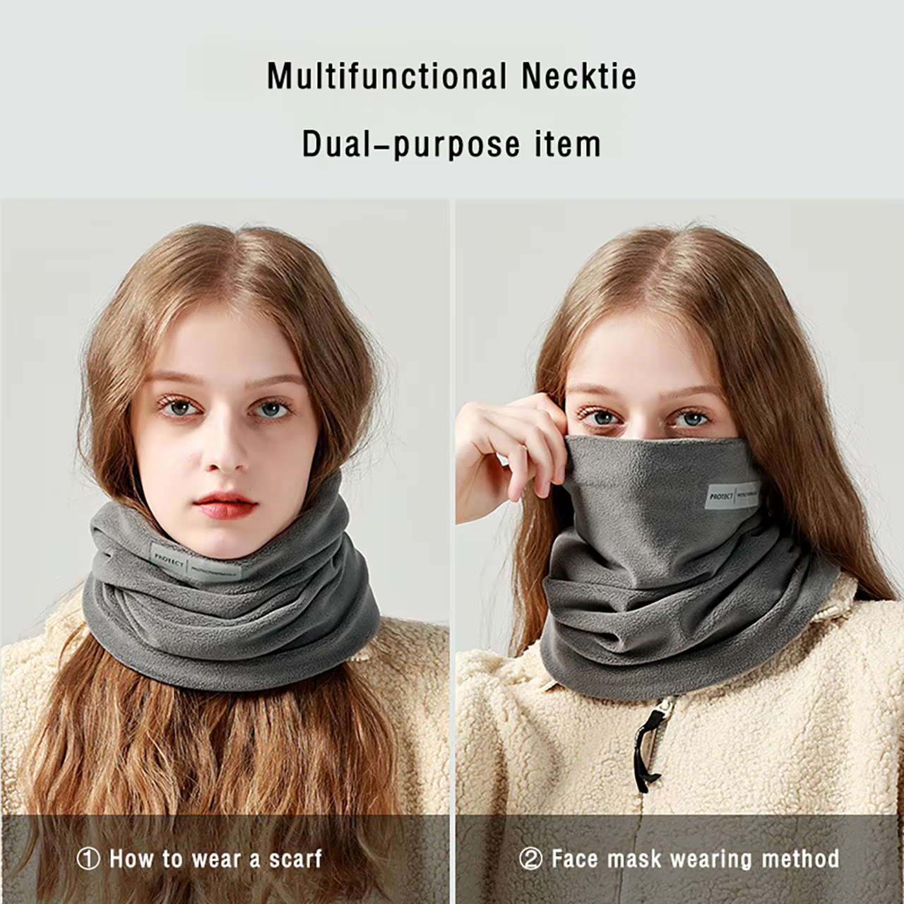 Écharpe polaire d'hiver pour femmes et hommes