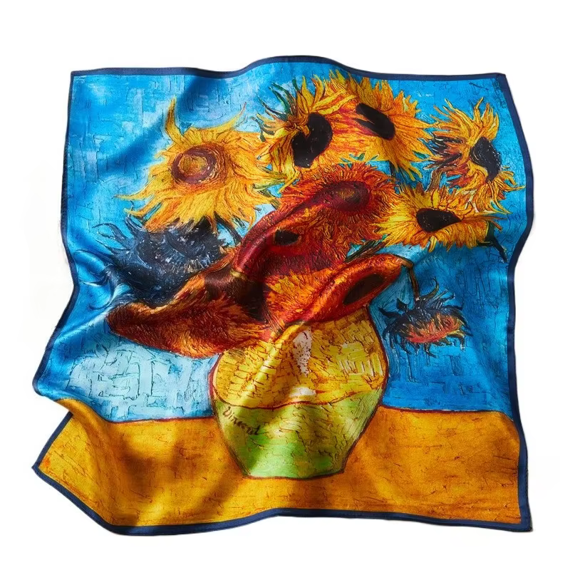 Foulard de cou pour femme 100% soie naturelle