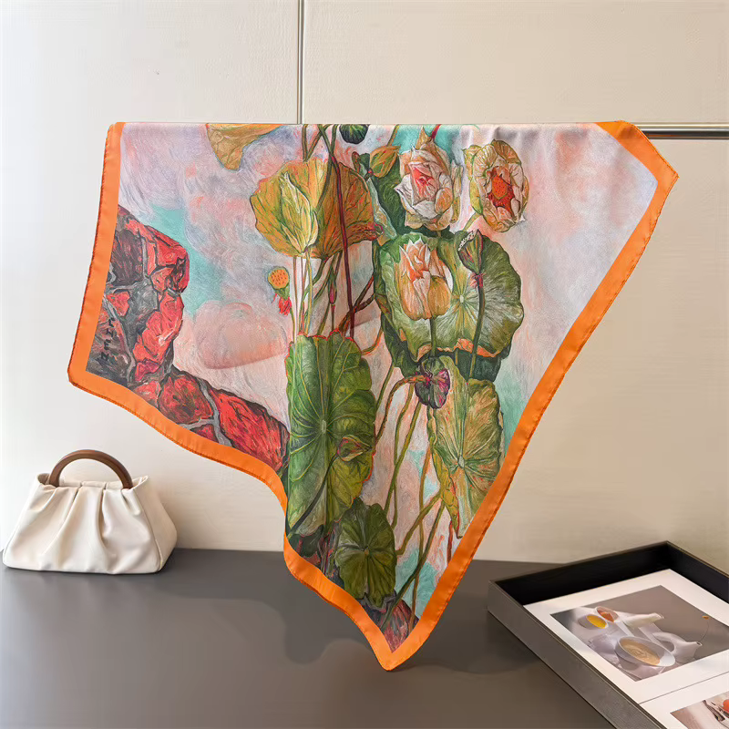 Écharpe carrée tendance pour femme
