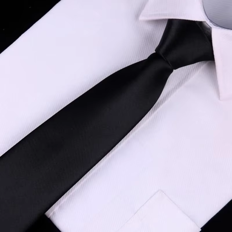 Cravates à réinitialisation Noires Décontractées pour Homme