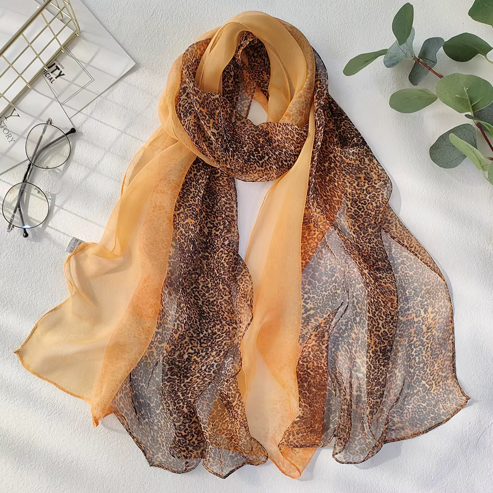 Foulard en mousseline de soie Georgette pour femmes