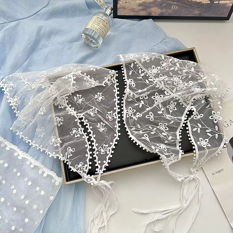 Nouveau foulard triangulaire en dentelle 2026 pour femme