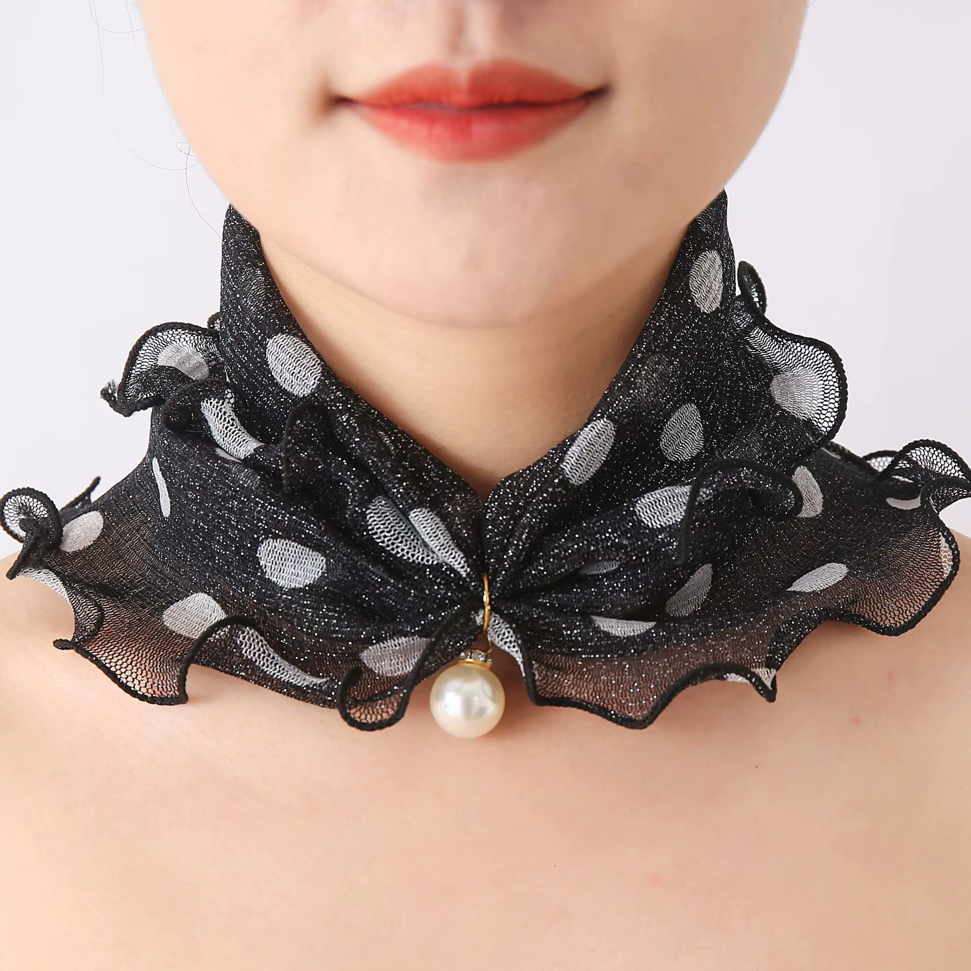 Foulard Carré en Dentelle pour Femme