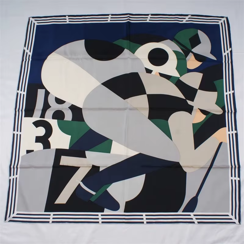 Grand Foulard Carré 100% Naturel pour Hijab, Châle, 35x35 Pouces