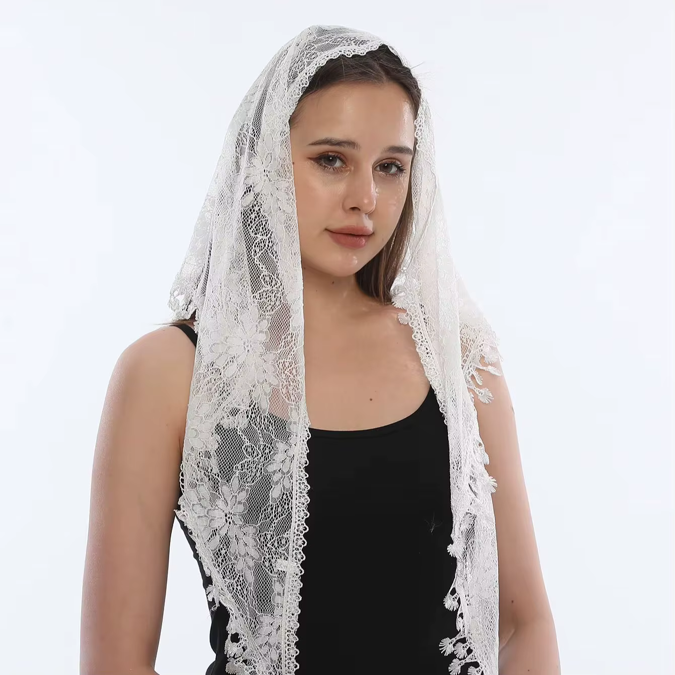 Foulard Triangle en dentelle pour femmes